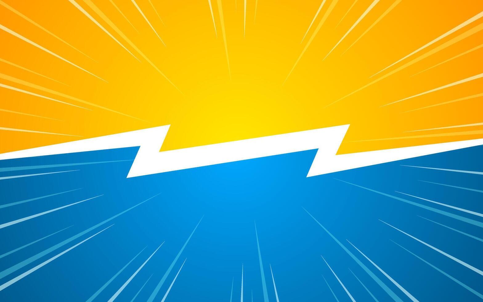 Comic versus cartoon fight template background. illustration EPS 10. vector