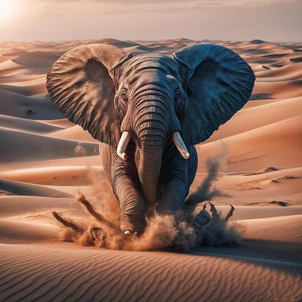 desert canyon elephant photo
