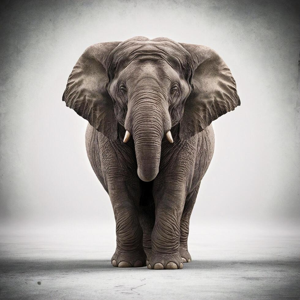 isolated elephant photo