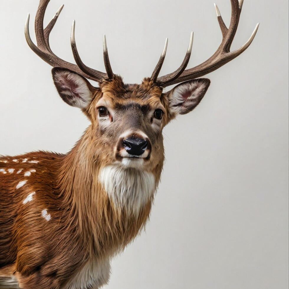 isolated wild deer photo