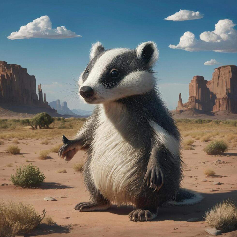 Desert Canyon badger photo