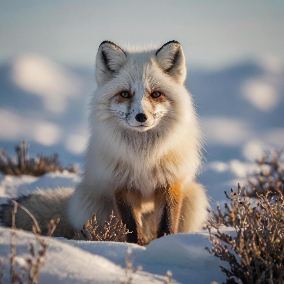 arctic white Fox photo