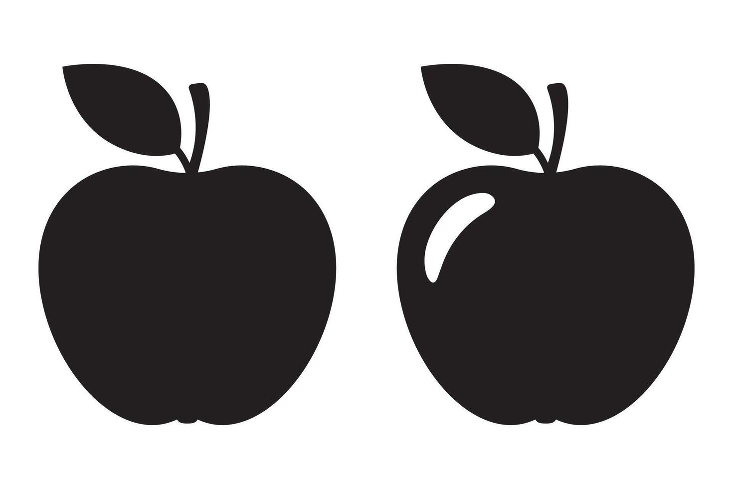 Apple icon. Apple sign symbol for web site and app design. vector
