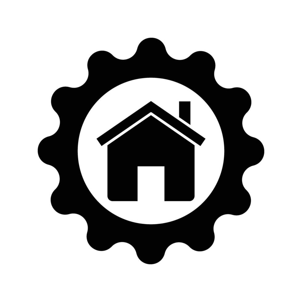 house with quality emblem certified house icon vector
