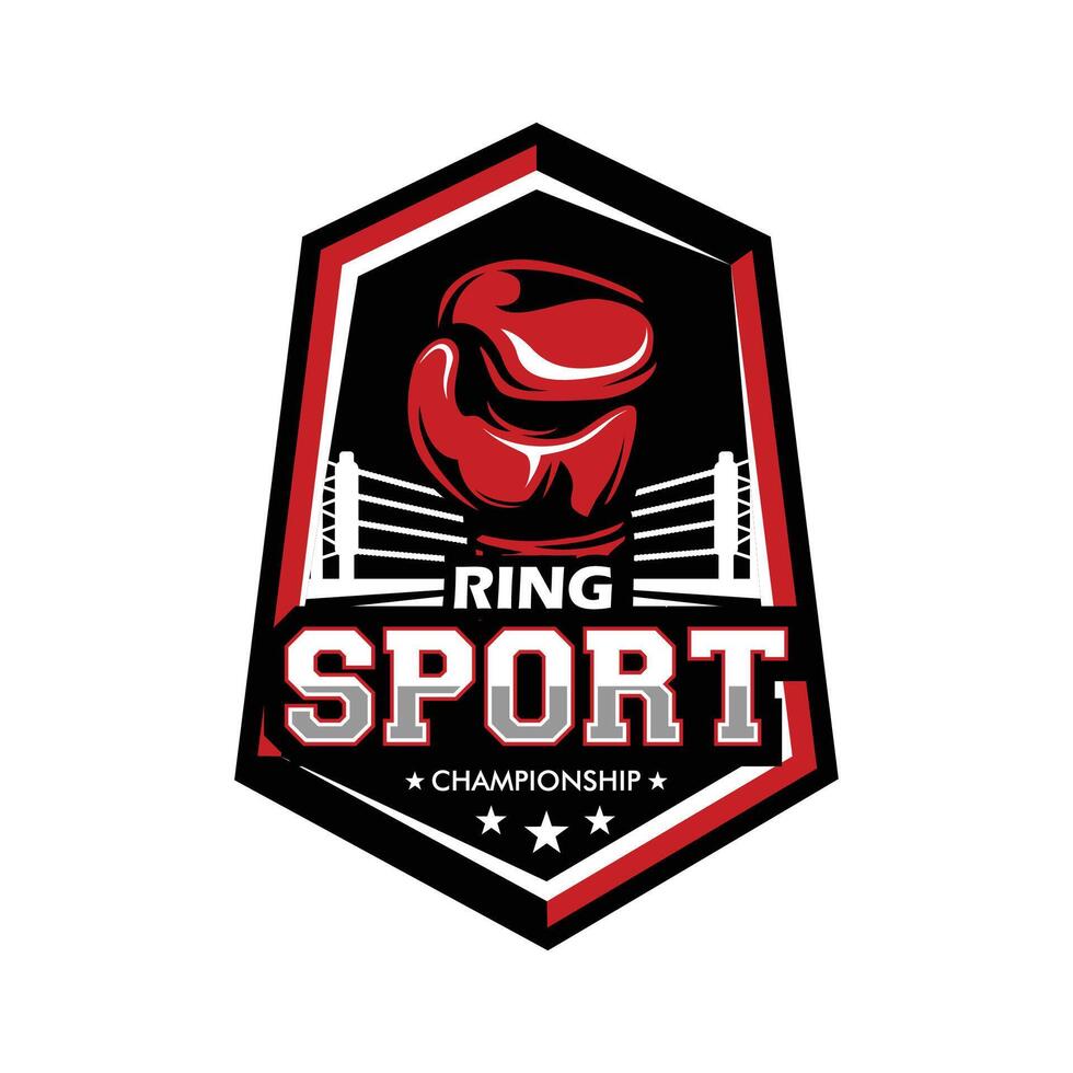 Kick Boxing and Boxing Logo Design Illustration vector