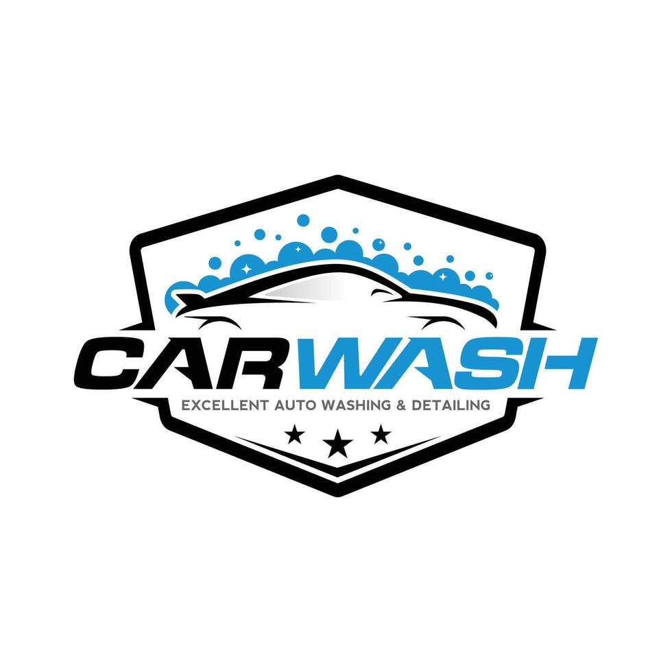 Car Wash and Detailing Logo vector