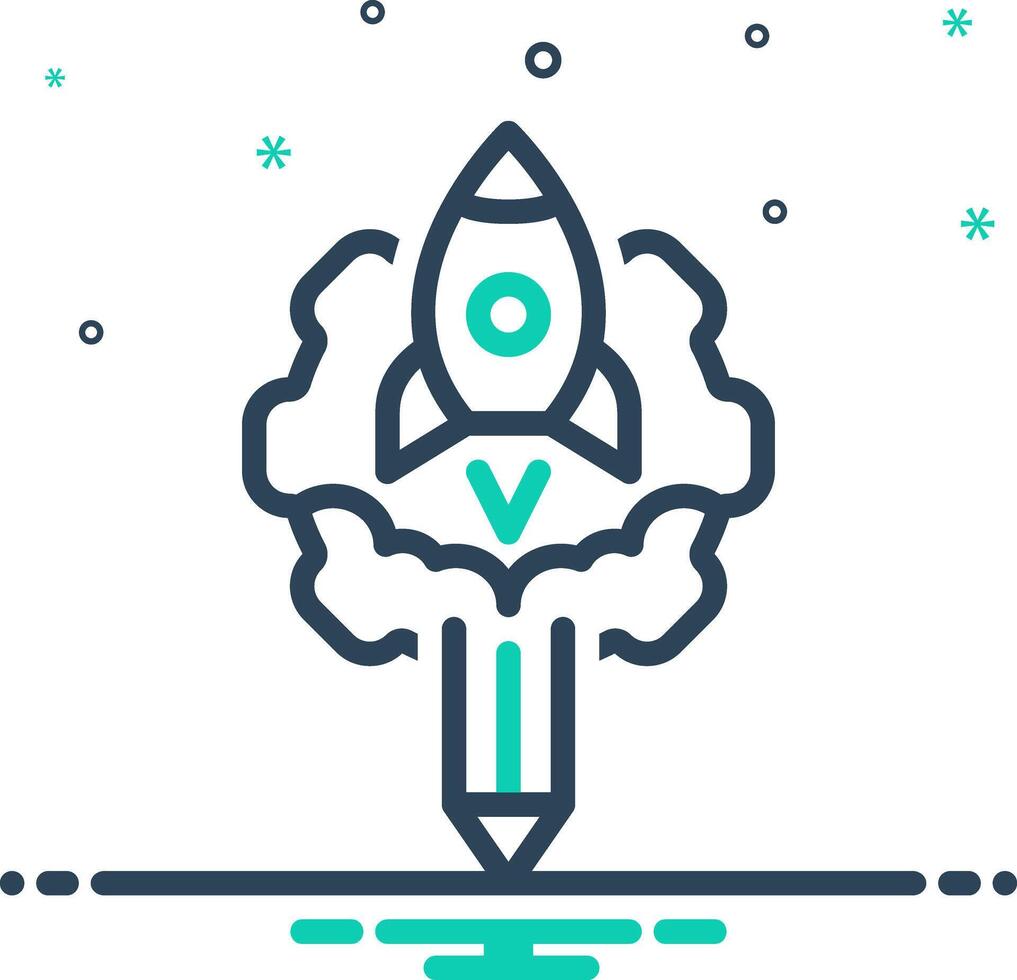 Mix icon for creativity vector