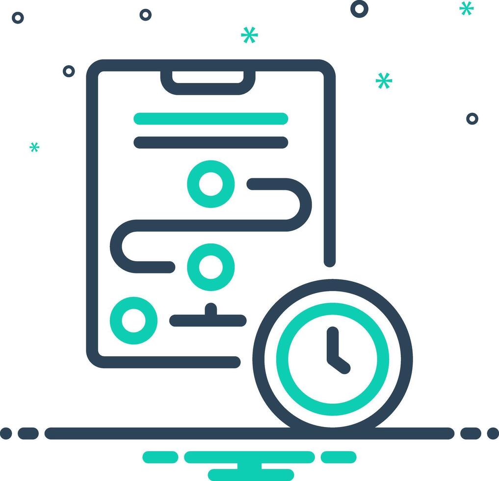 Mix icon for planning vector