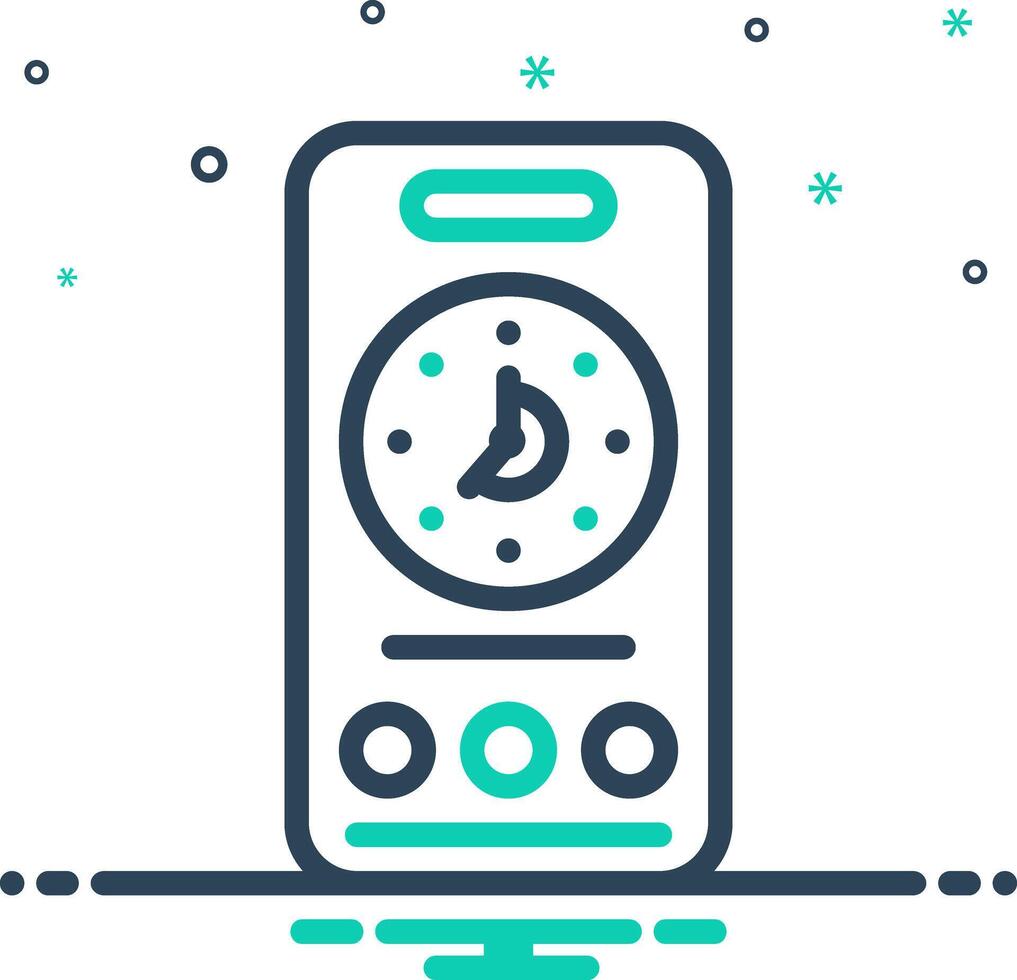 Mix icon for call time vector