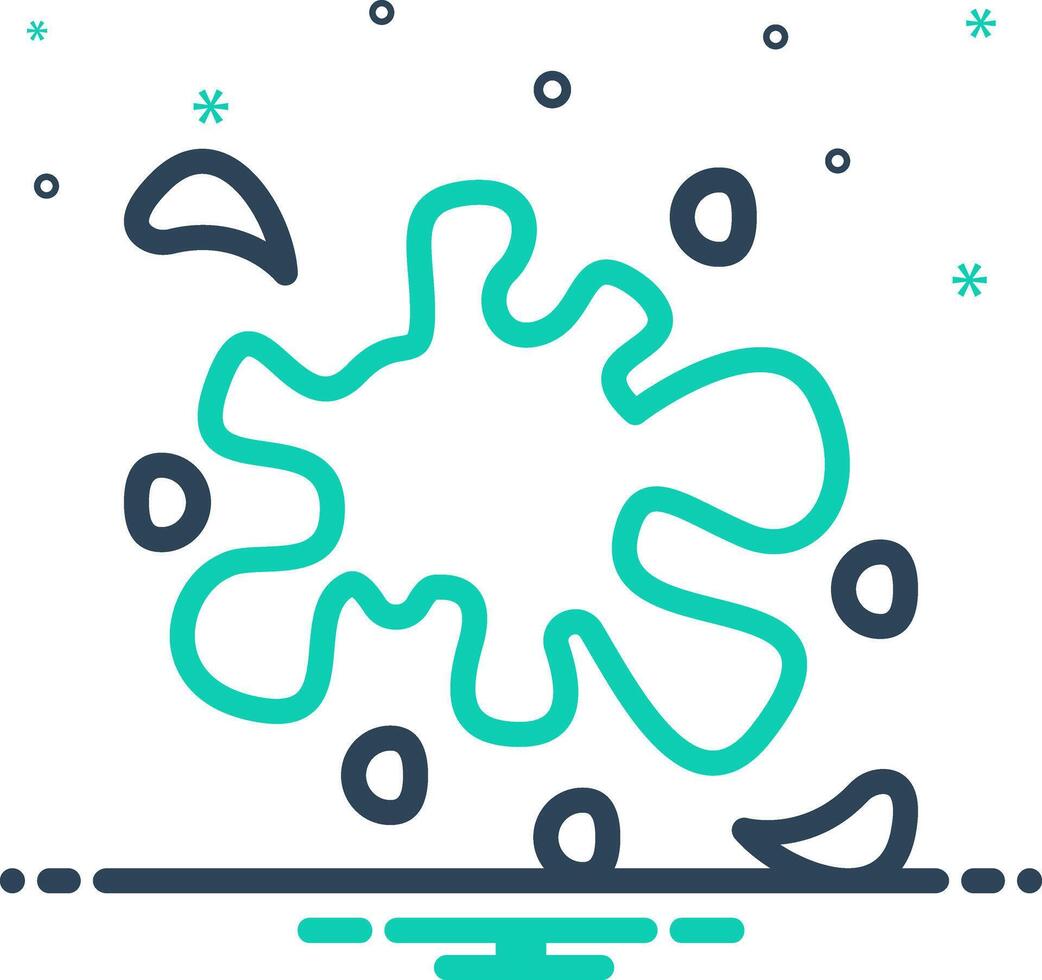 Mix icon for paint stain vector
