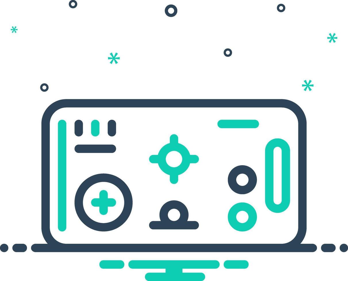 Mix icon for mobile game vector