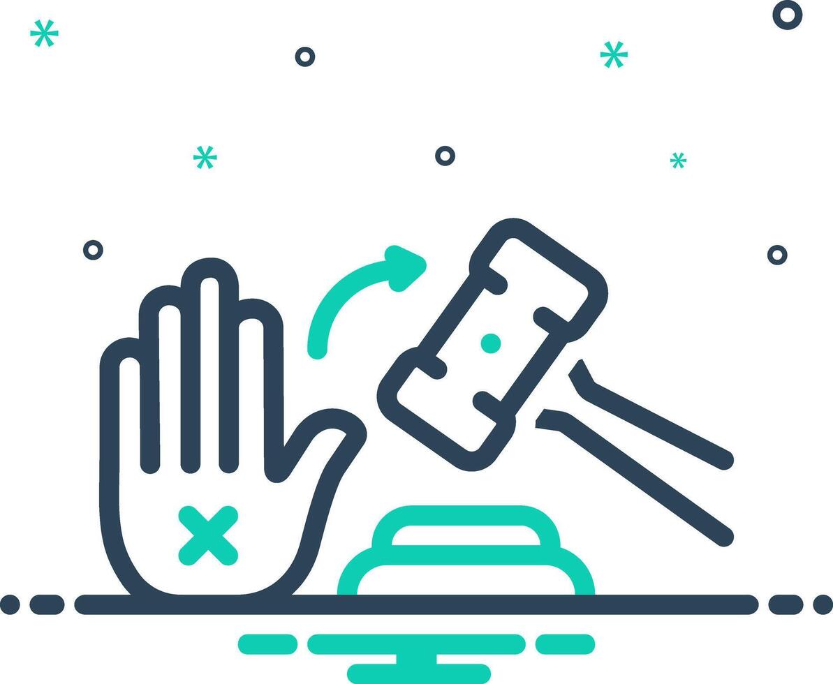 Mix icon for judegement vector