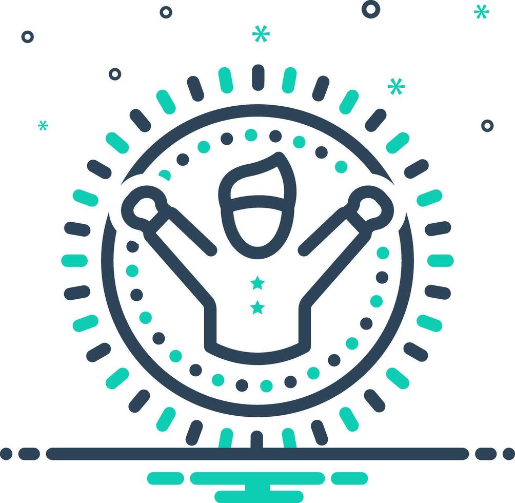 Mix icon for optimism vector