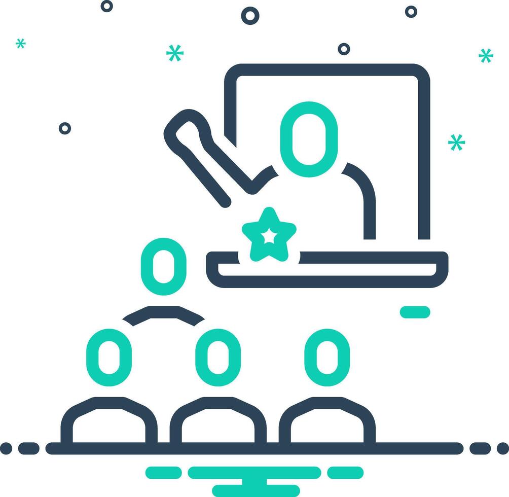 Mix icon for follower vector