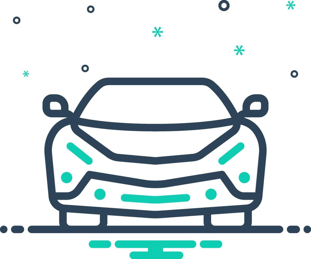 Mix icon for vehicle vector