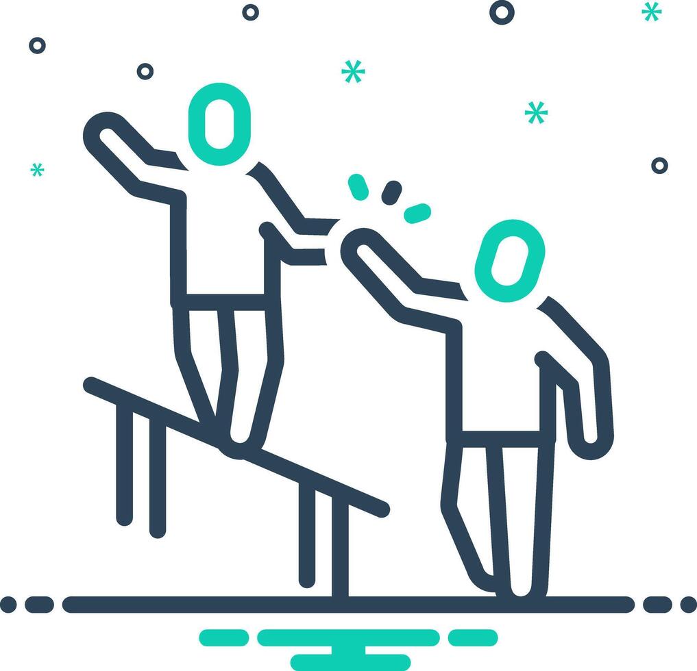 Mix icon for trust vector