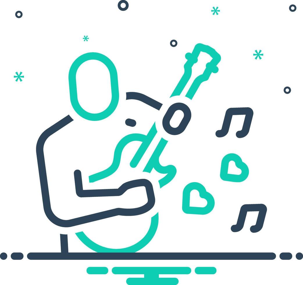 Mix icon for influencer vector
