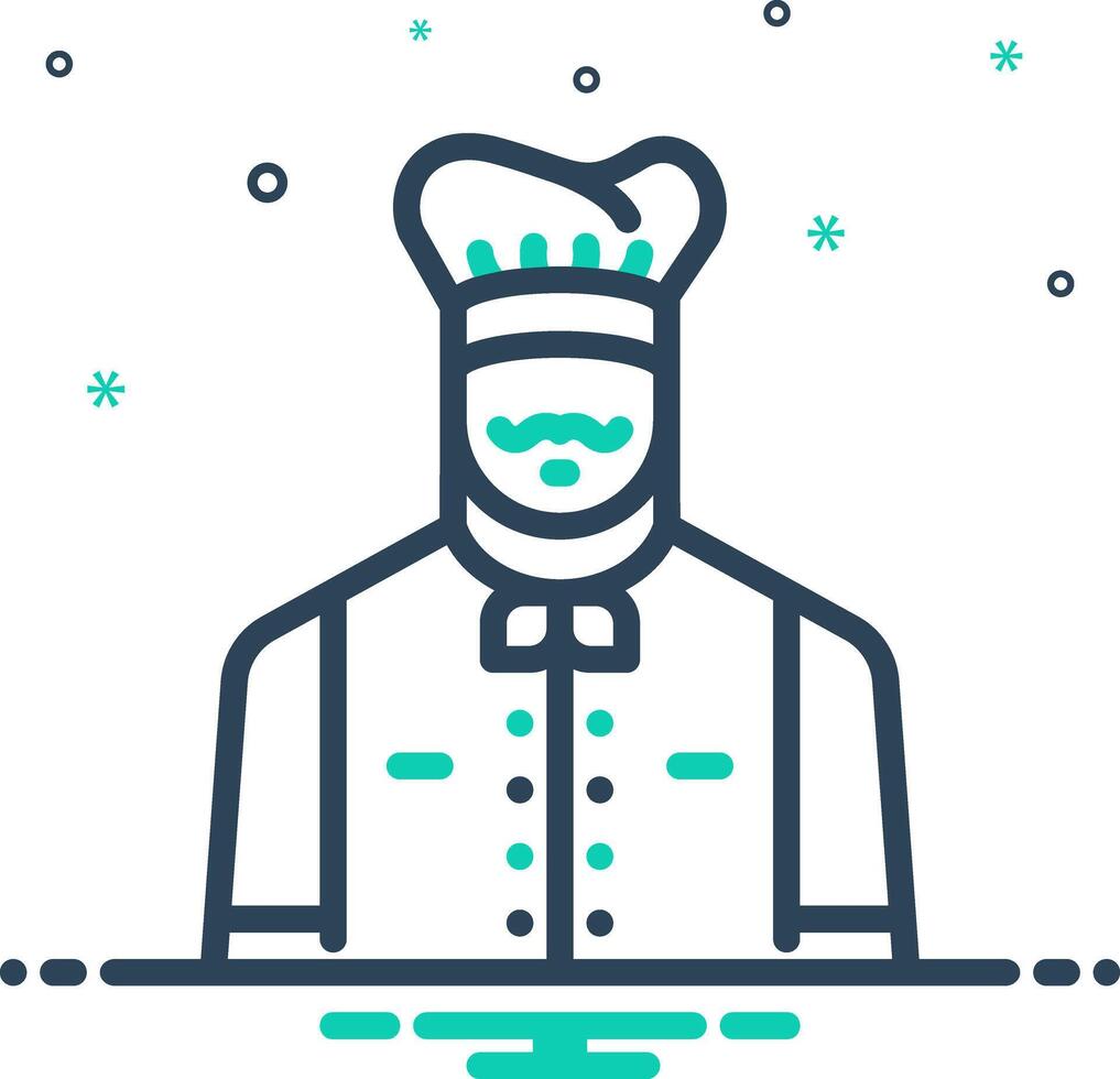 Mix icon for chef vector