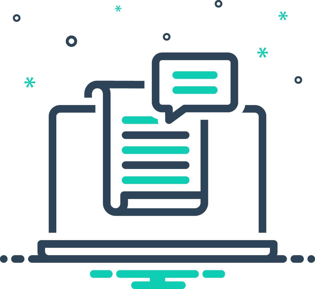 Mix icon for storytelling vector