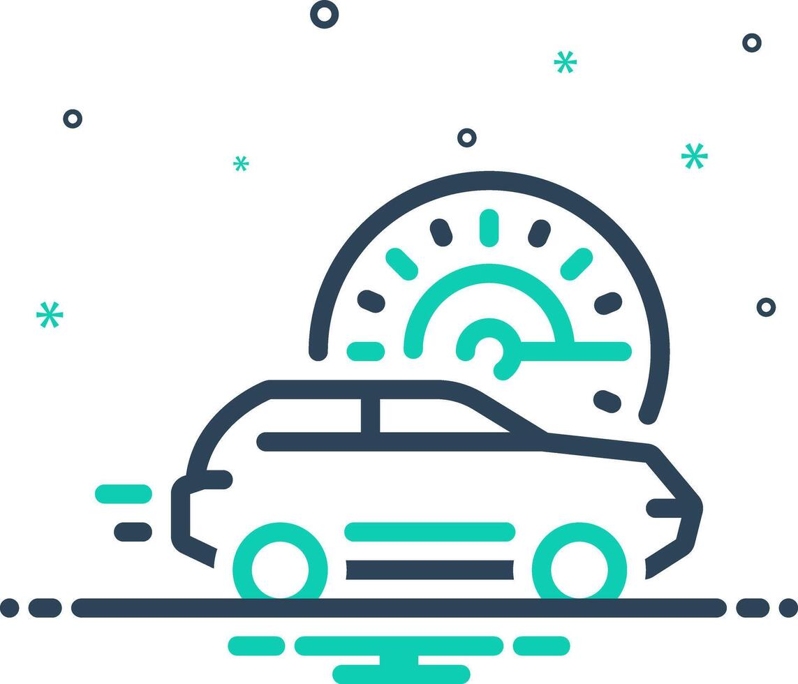 Mix icon for speed vector