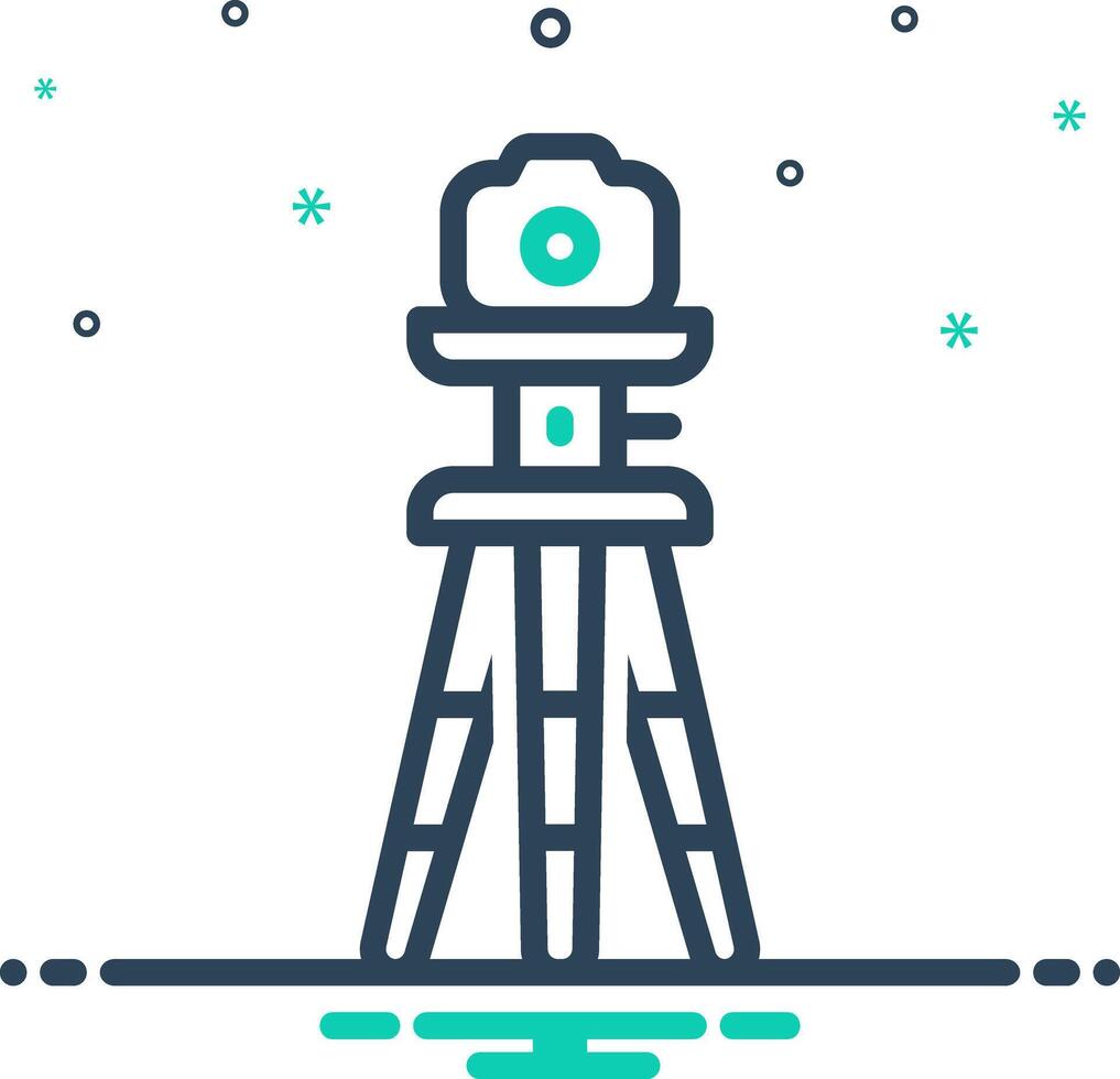 Mix icon for tripod vector