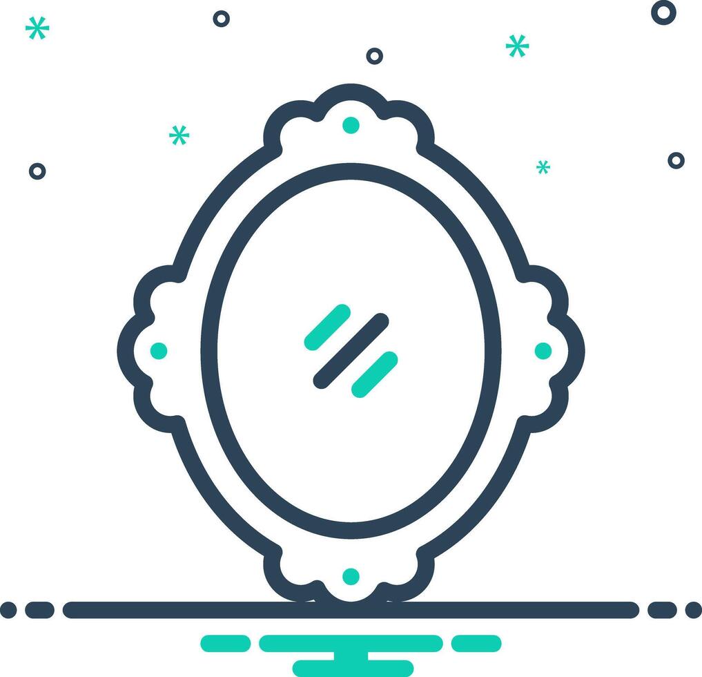 Mix icon for mirror vector