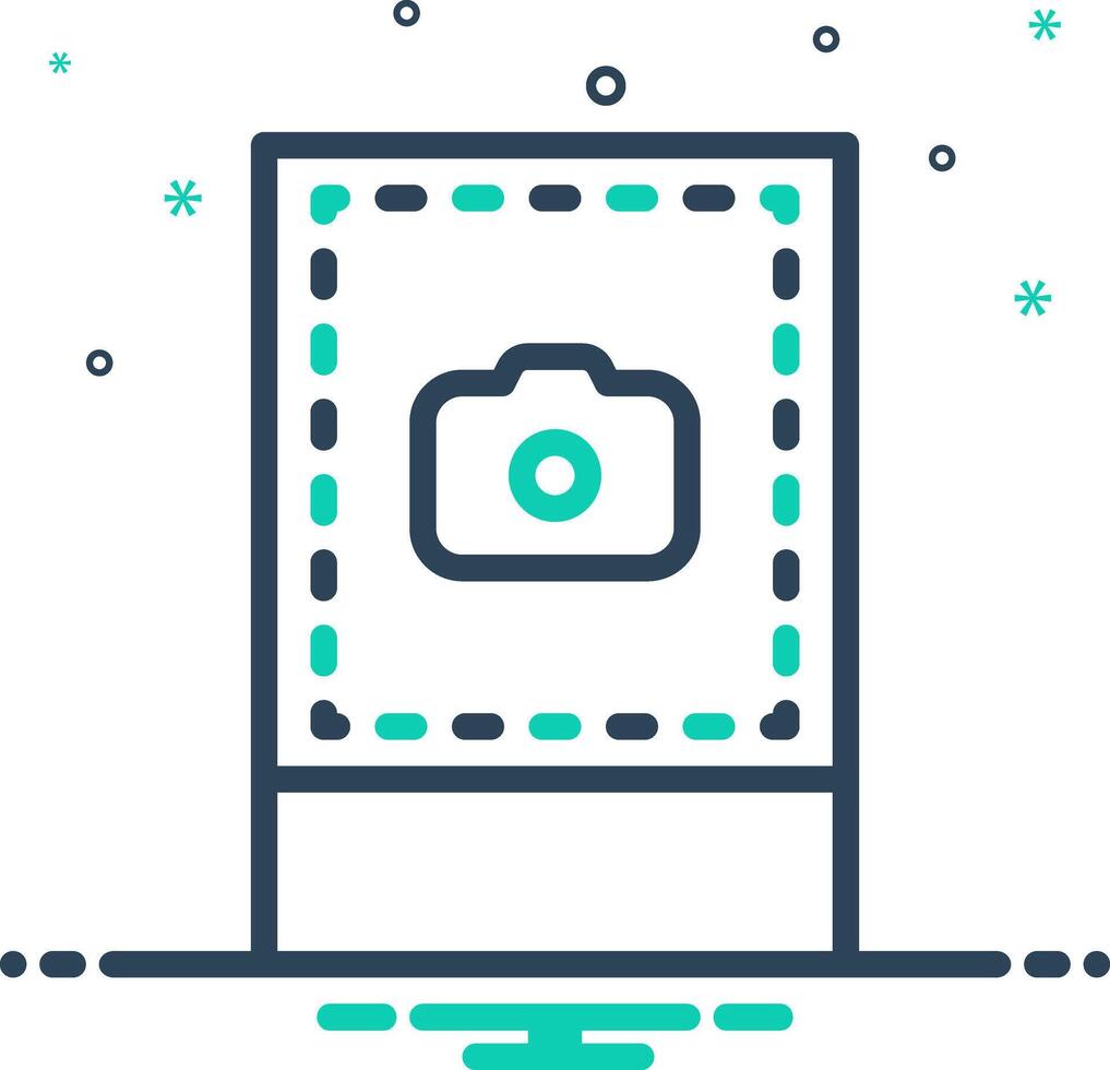 Mix icon for picture vector