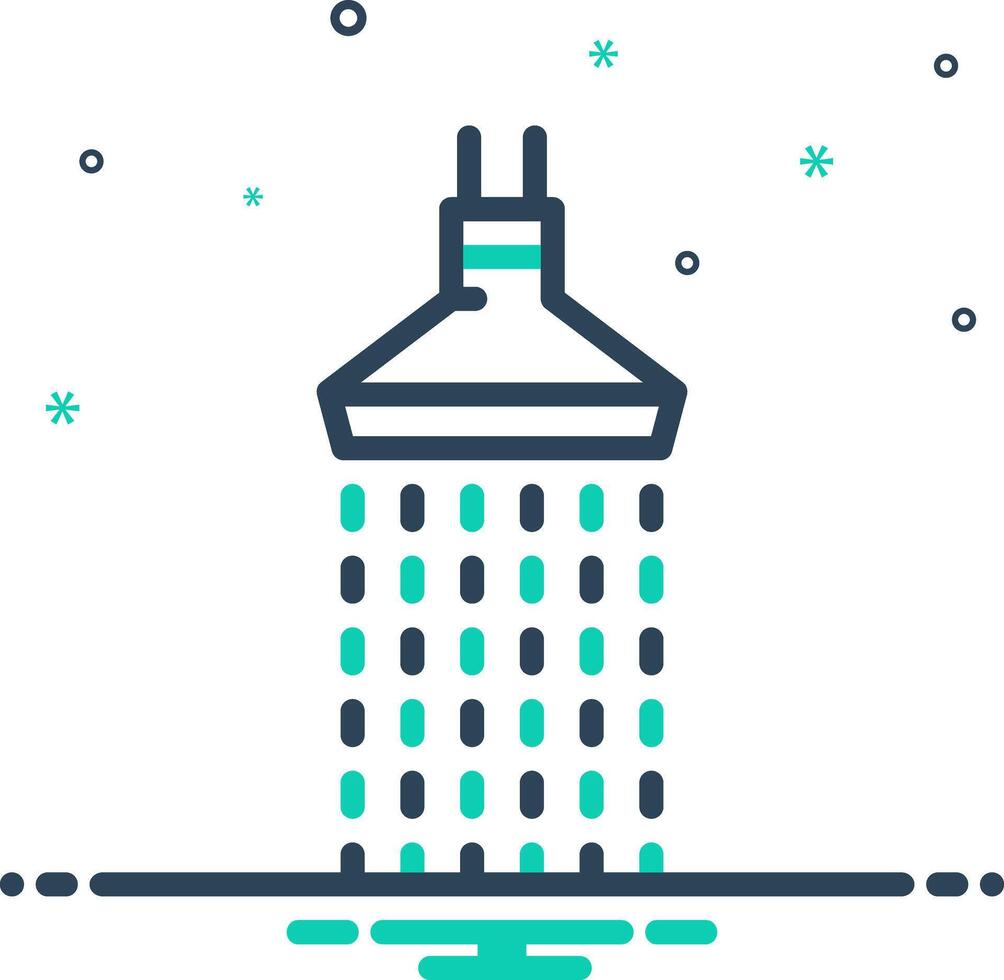 Mix icon for shower vector