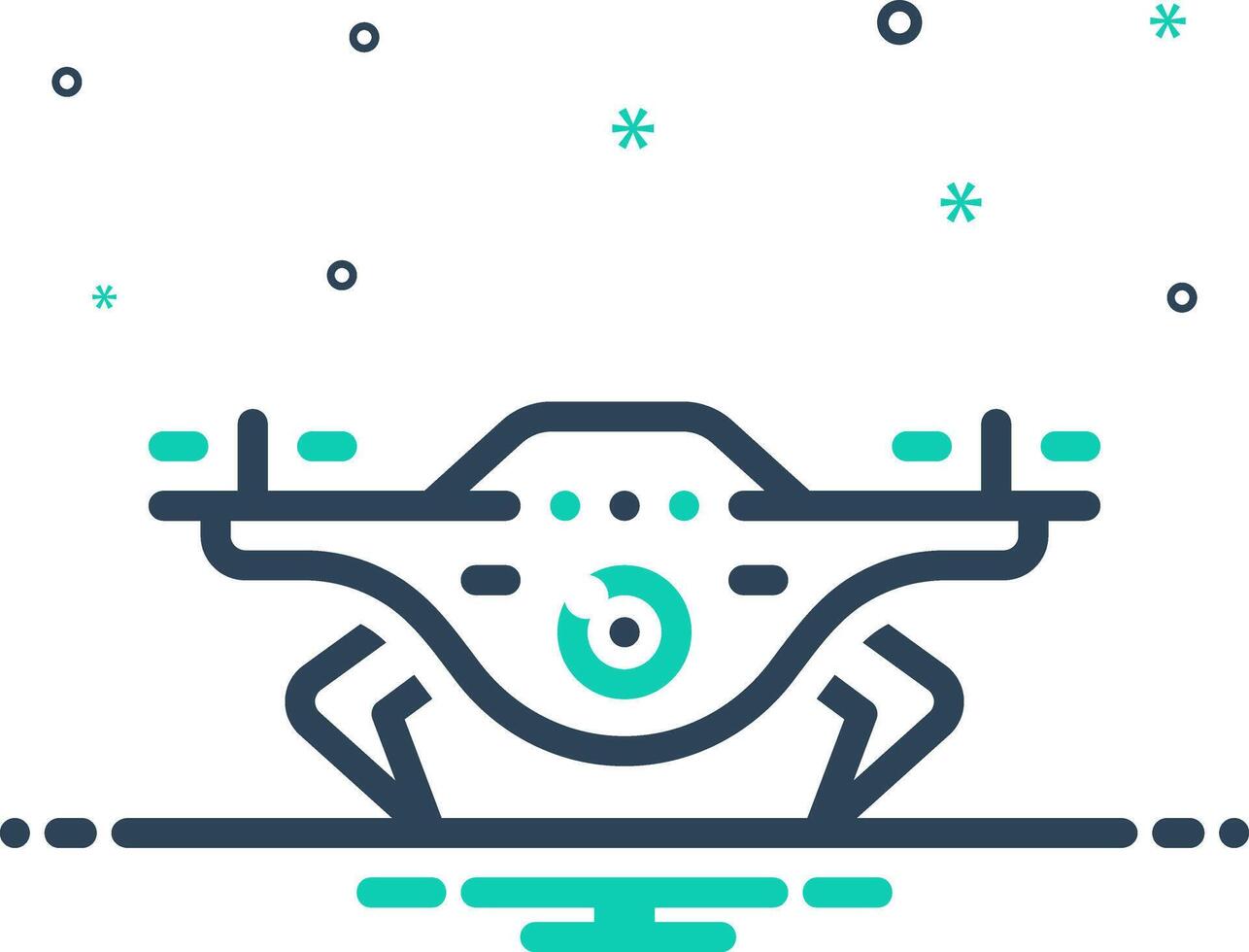 Mix icon for drone vector