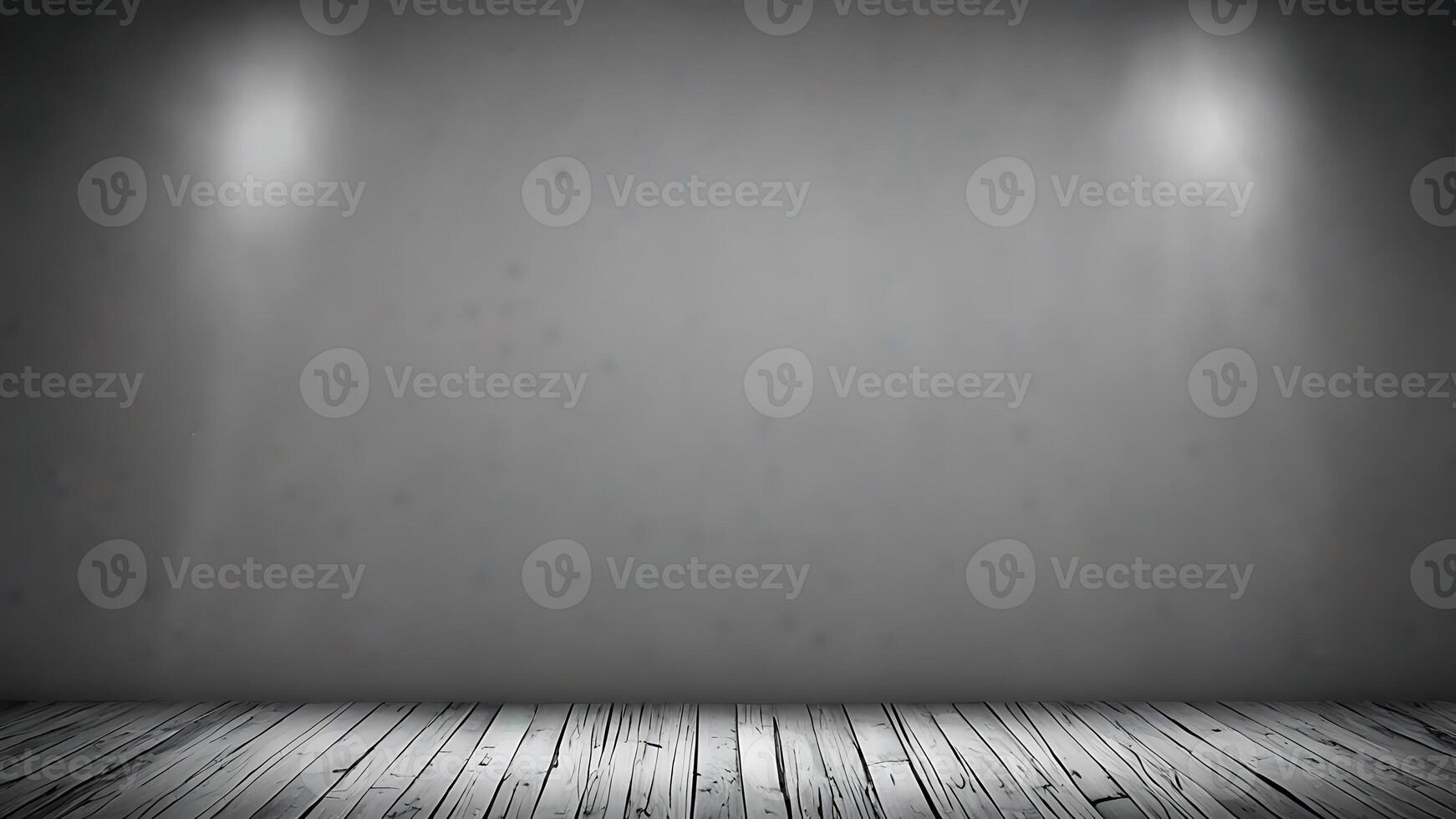 abstract background with lighting on wooden floor photo