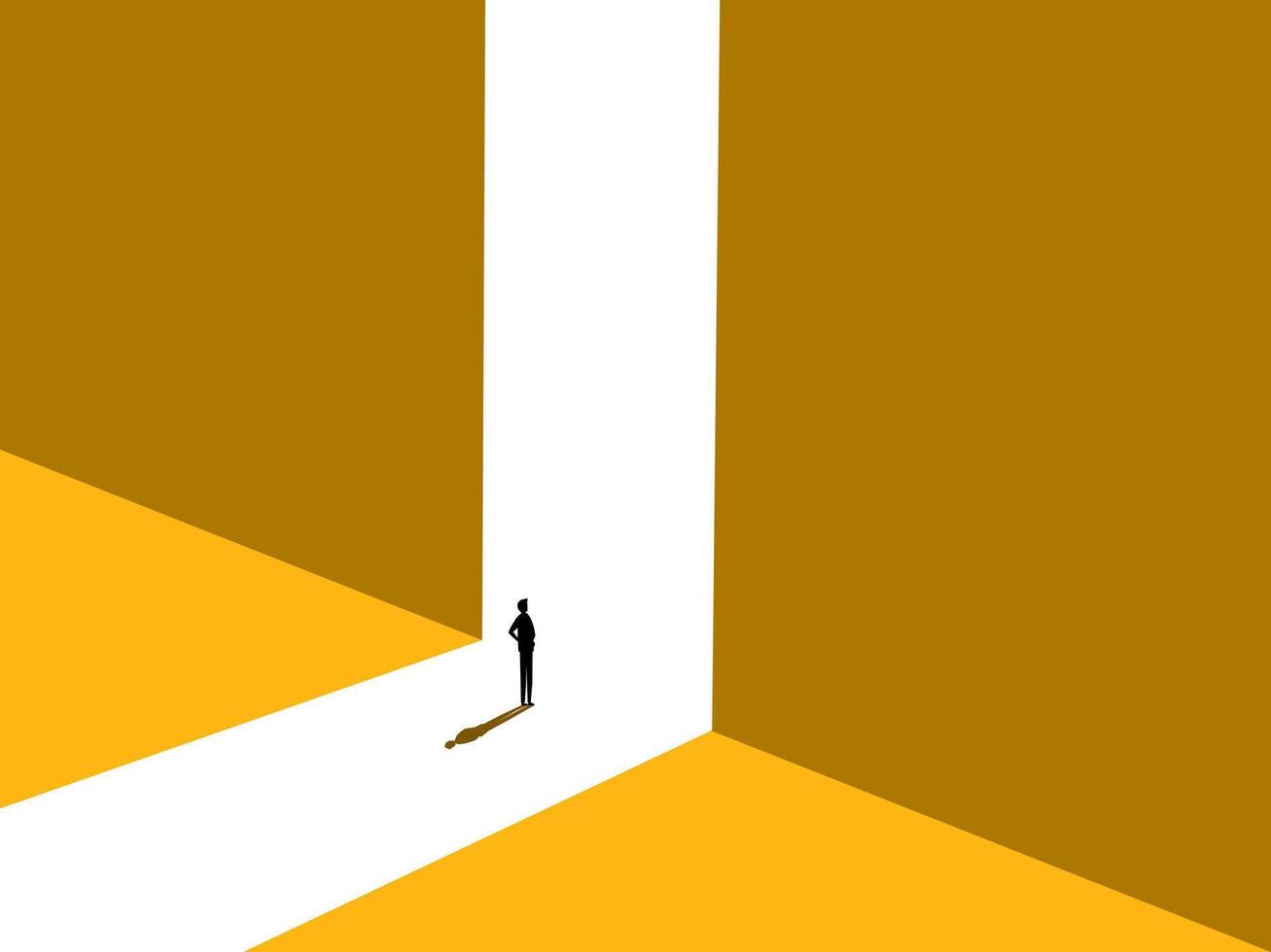 New career opportunities. Ambitious businessman vector