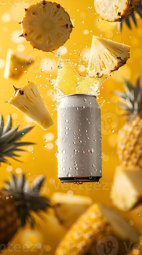 Energy drinks can mockup design Soda Can advertisement photo