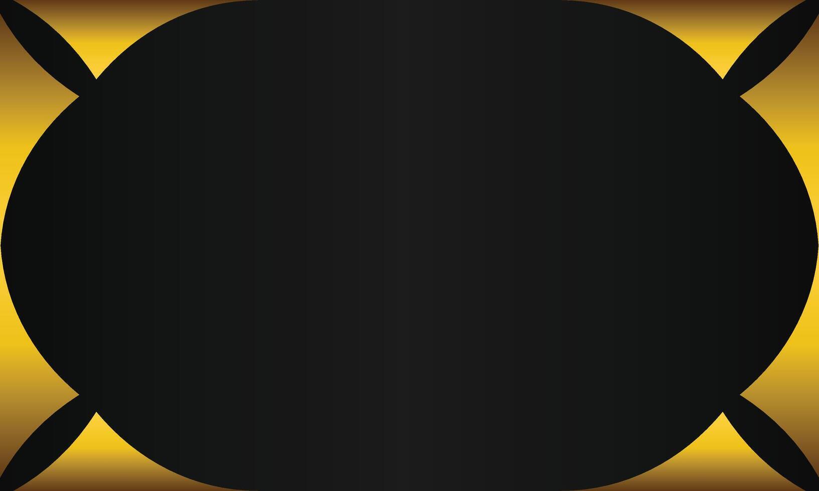 luxury black background with abstract golden geometric shape vector