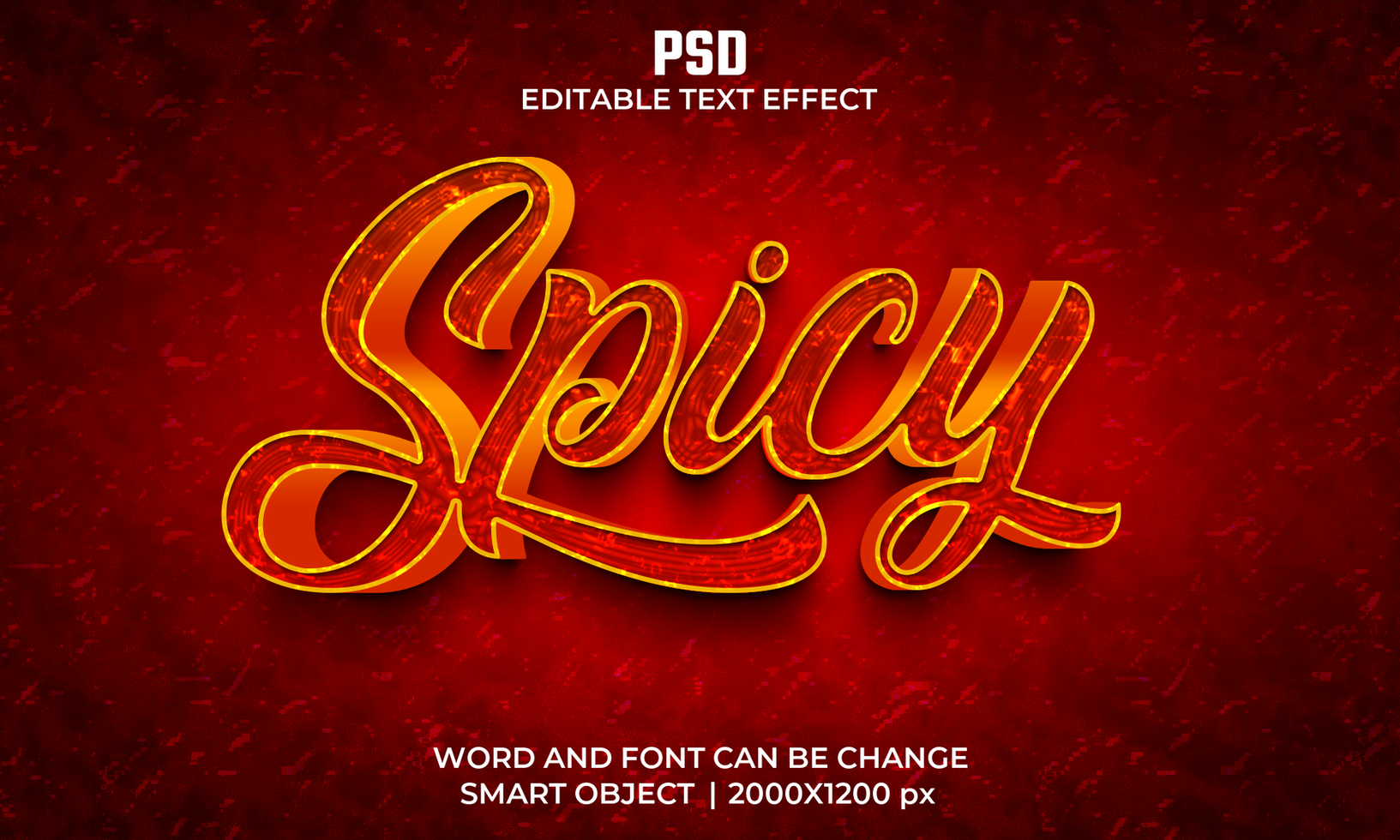 Red Specy text effect psd