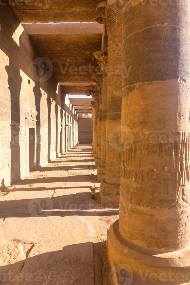 Philae temple in aswan on the Nile in Egypt photo