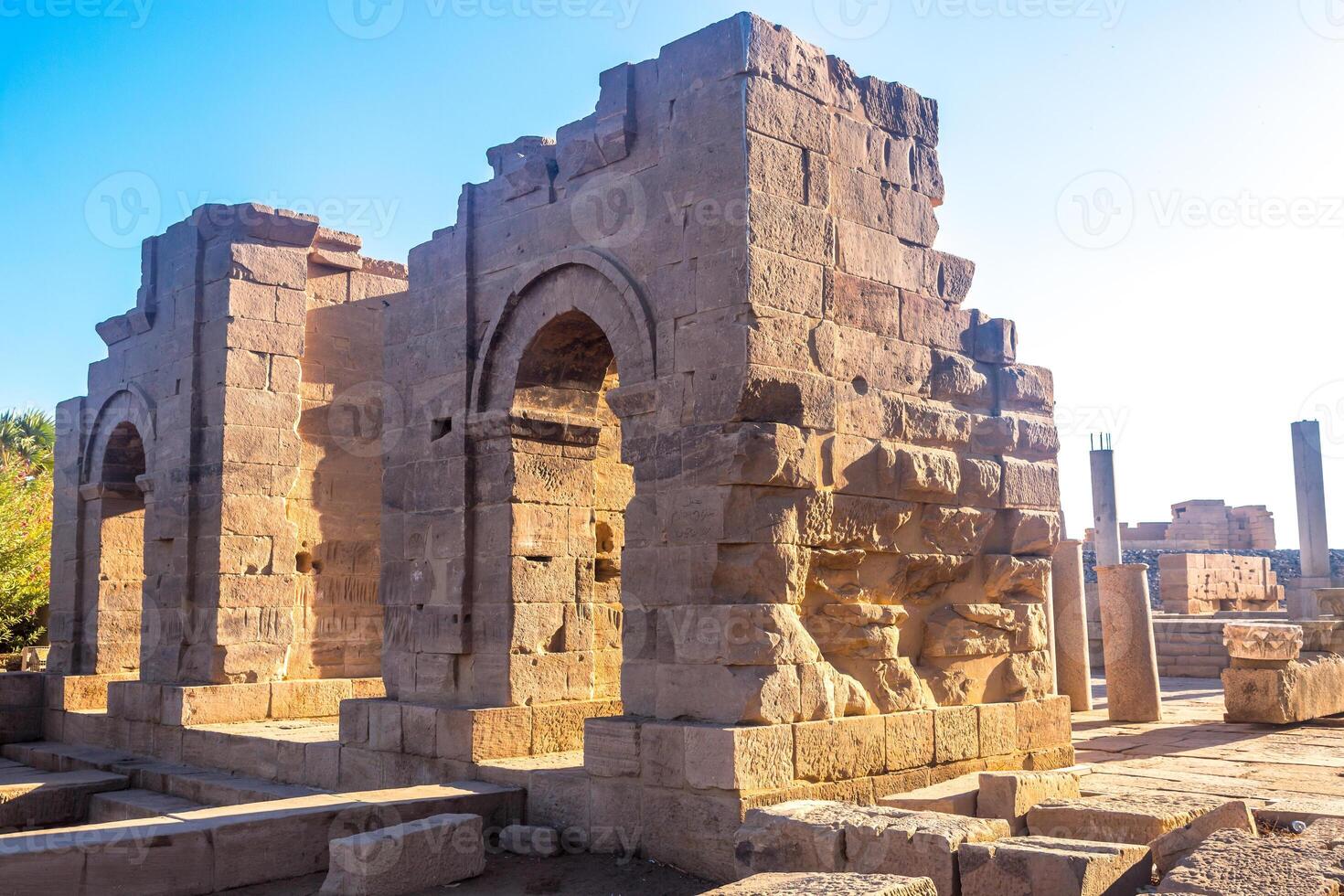 Philae temple in aswan on the Nile in Egypt photo