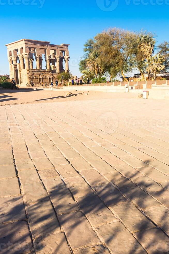 Philae temple in aswan on the Nile in Egypt photo