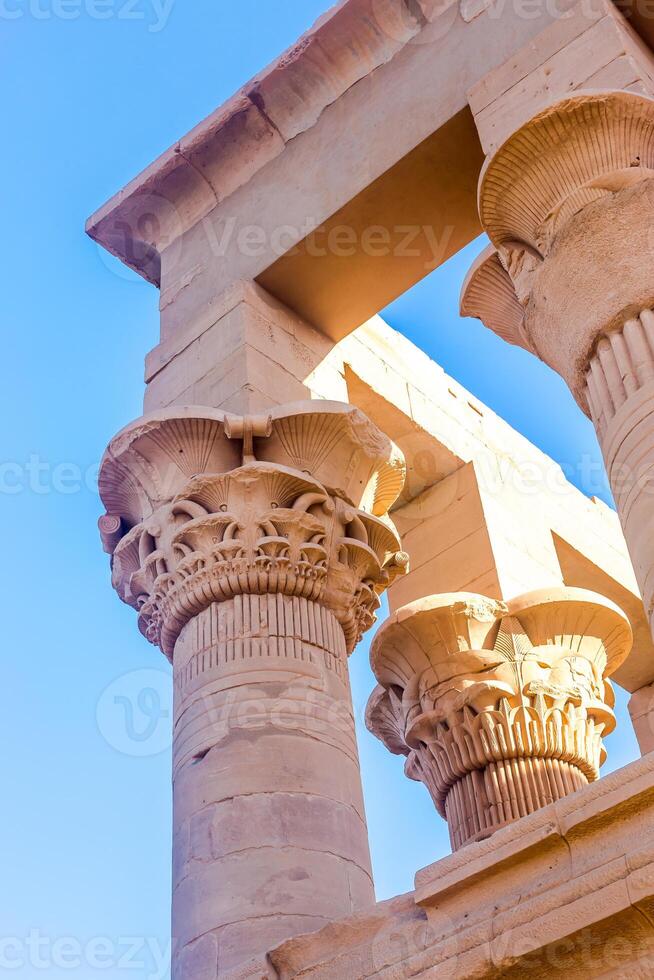 Philae temple in aswan on the Nile in Egypt photo