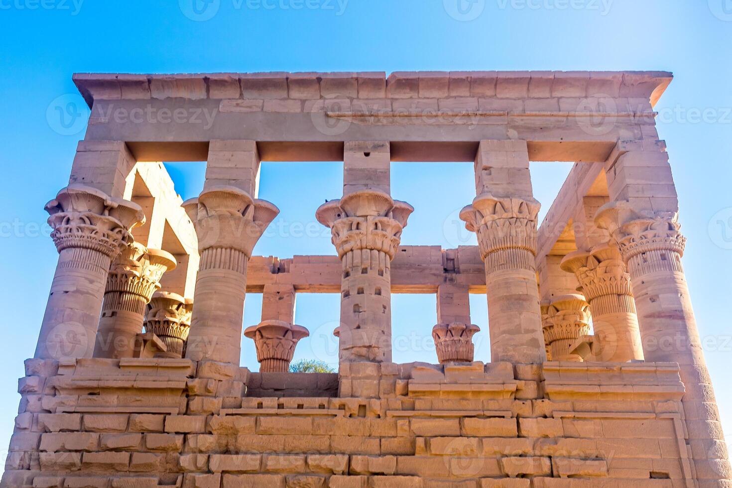 Philae temple in aswan on the Nile in Egypt photo