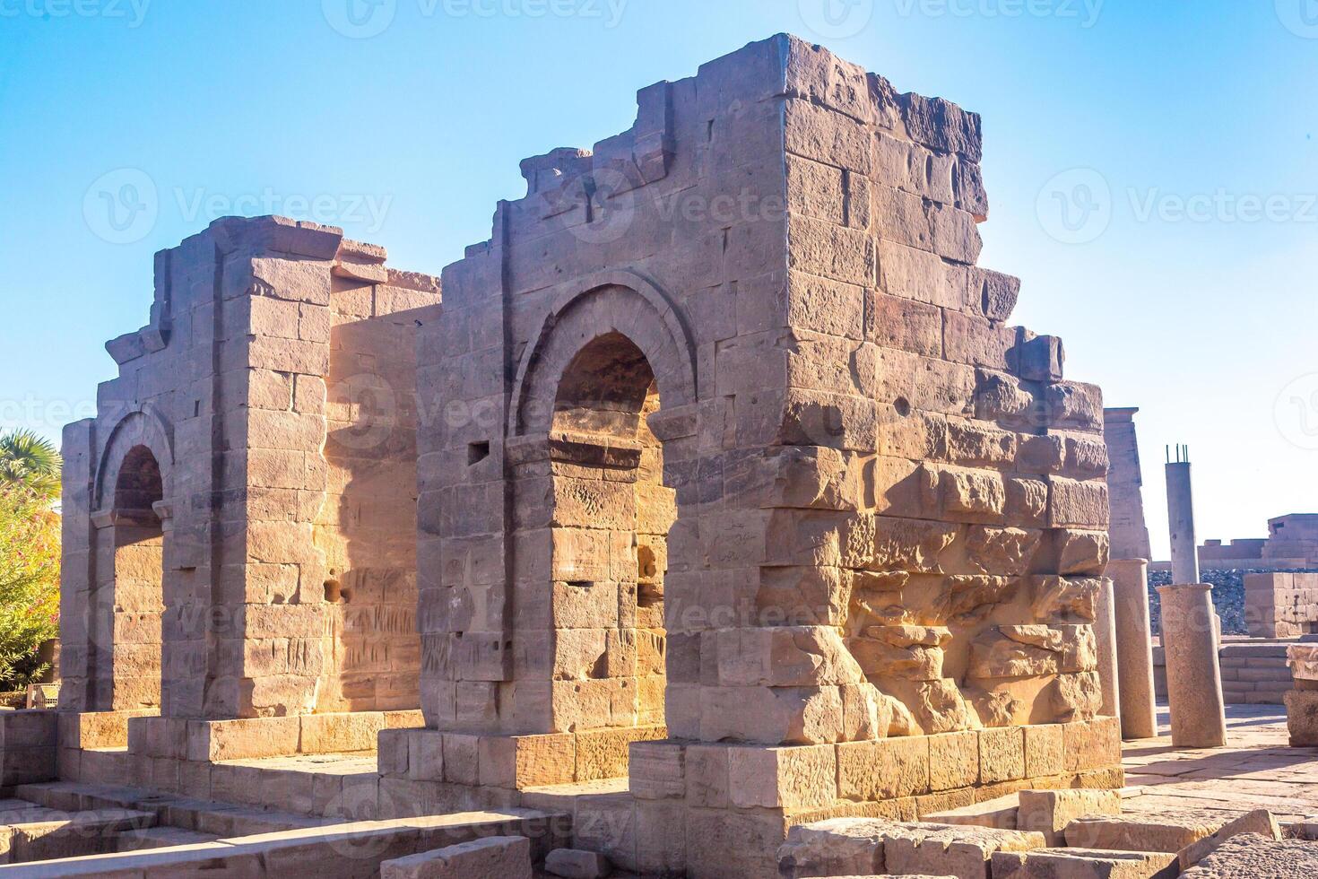 Philae temple in aswan on the Nile in Egypt photo