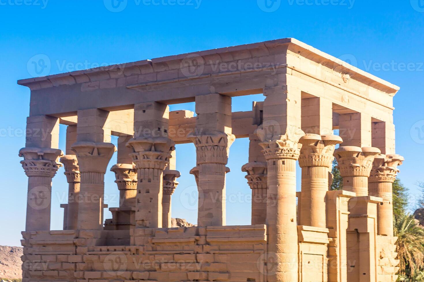 Philae temple in aswan on the Nile in Egypt photo