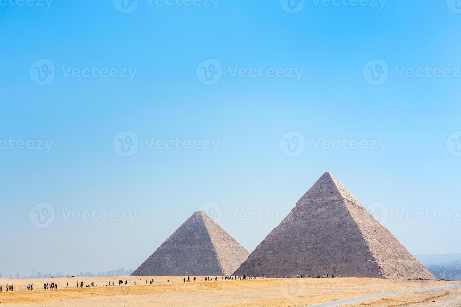 The pyramids at Giza in Egypt photo