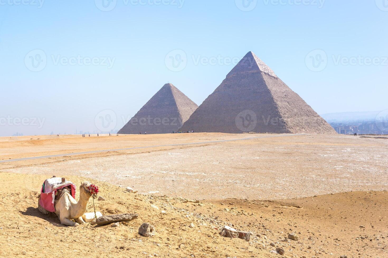 The pyramids at Giza in Egypt photo