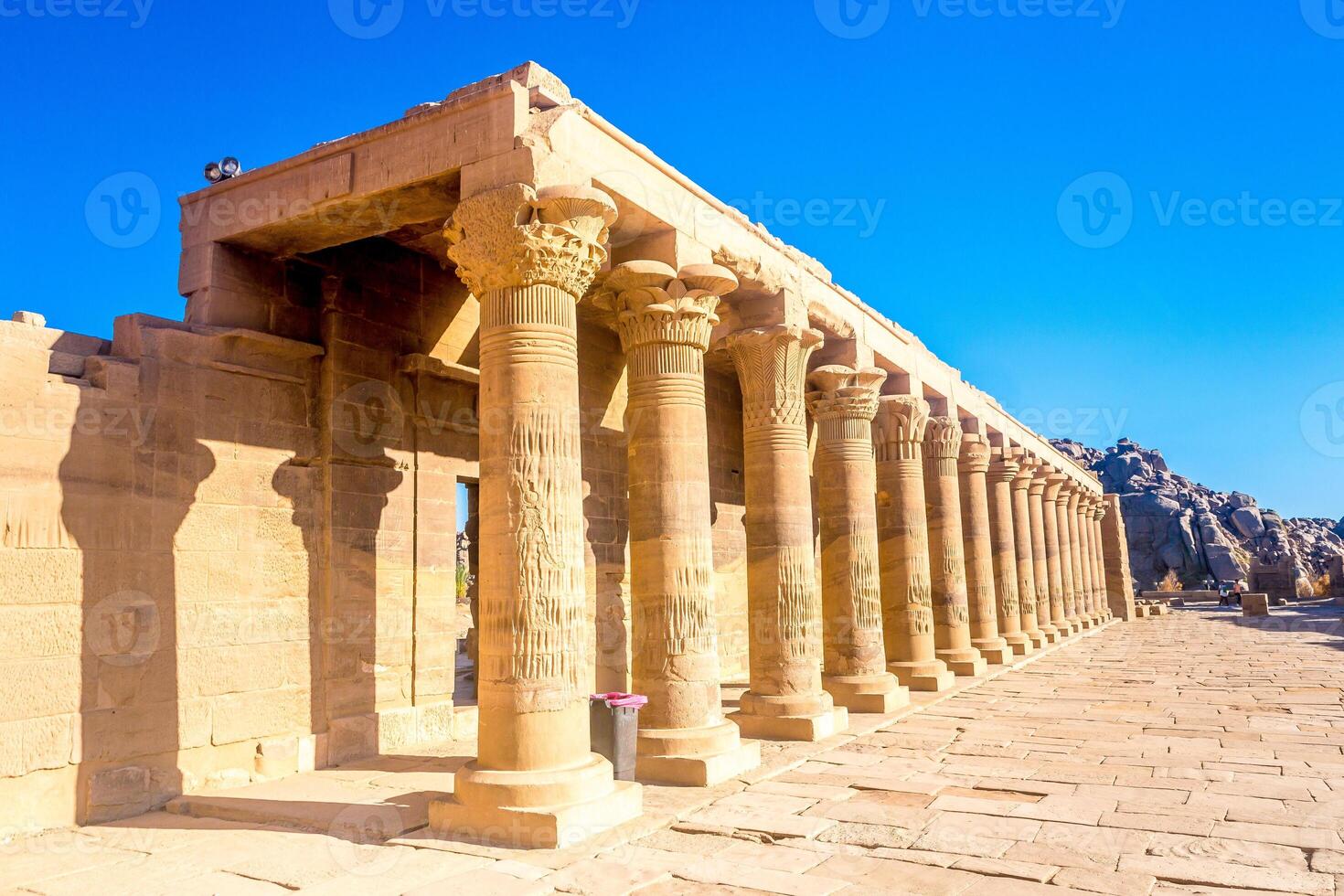 Philae temple in aswan on the Nile in Egypt photo