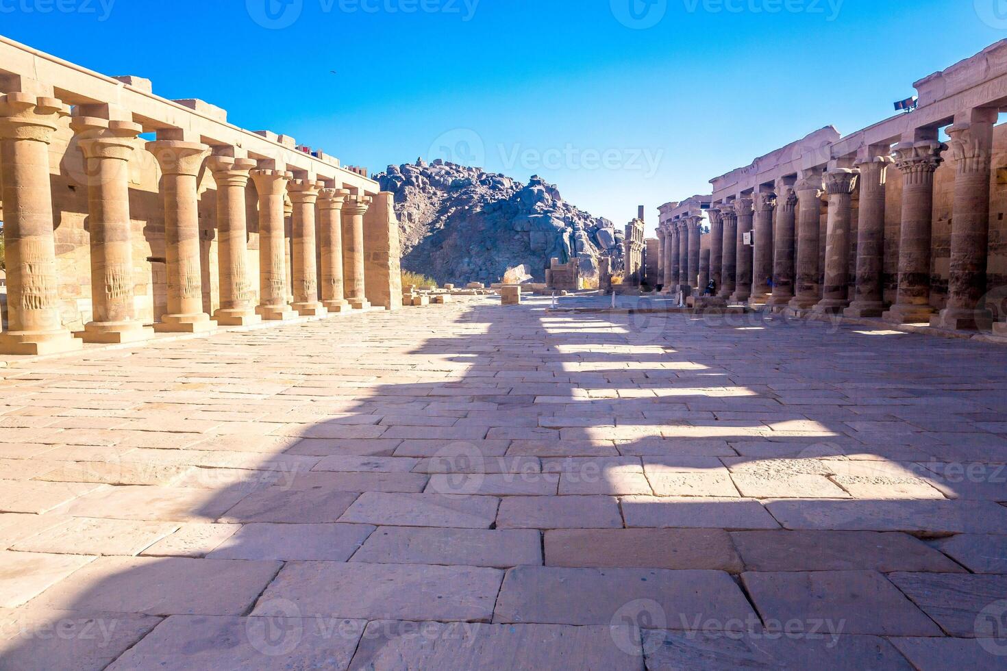 Philae temple in aswan on the Nile in Egypt photo