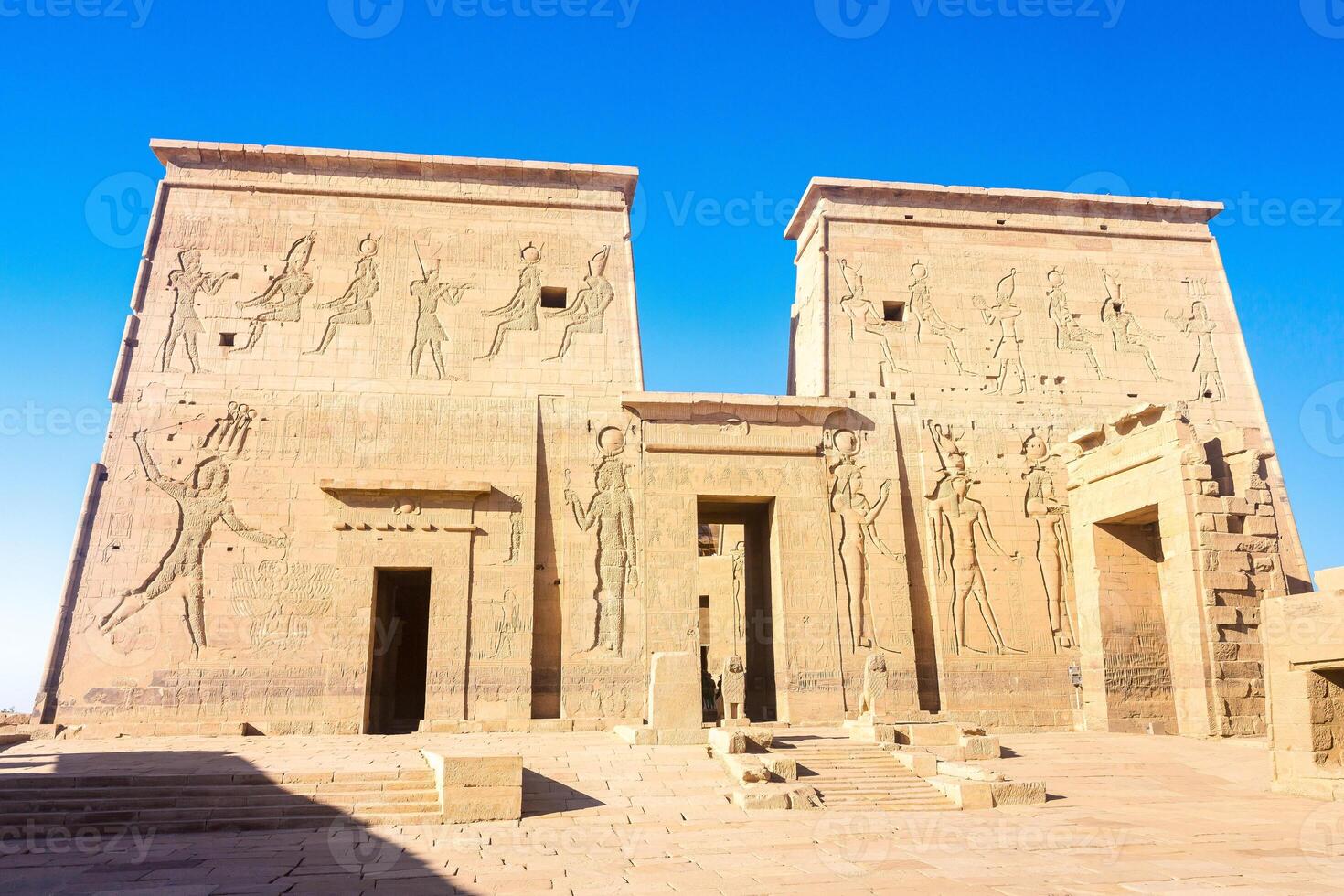 Philae temple in aswan on the Nile in Egypt photo