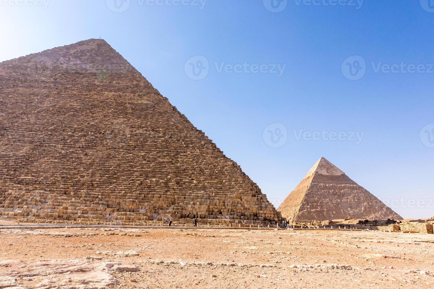 The pyramids at Giza in Egypt photo