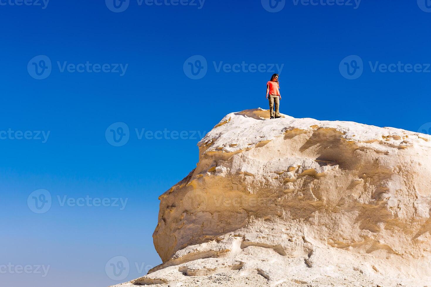 The White Desert at Farafra in the Sahara of Egypt photo