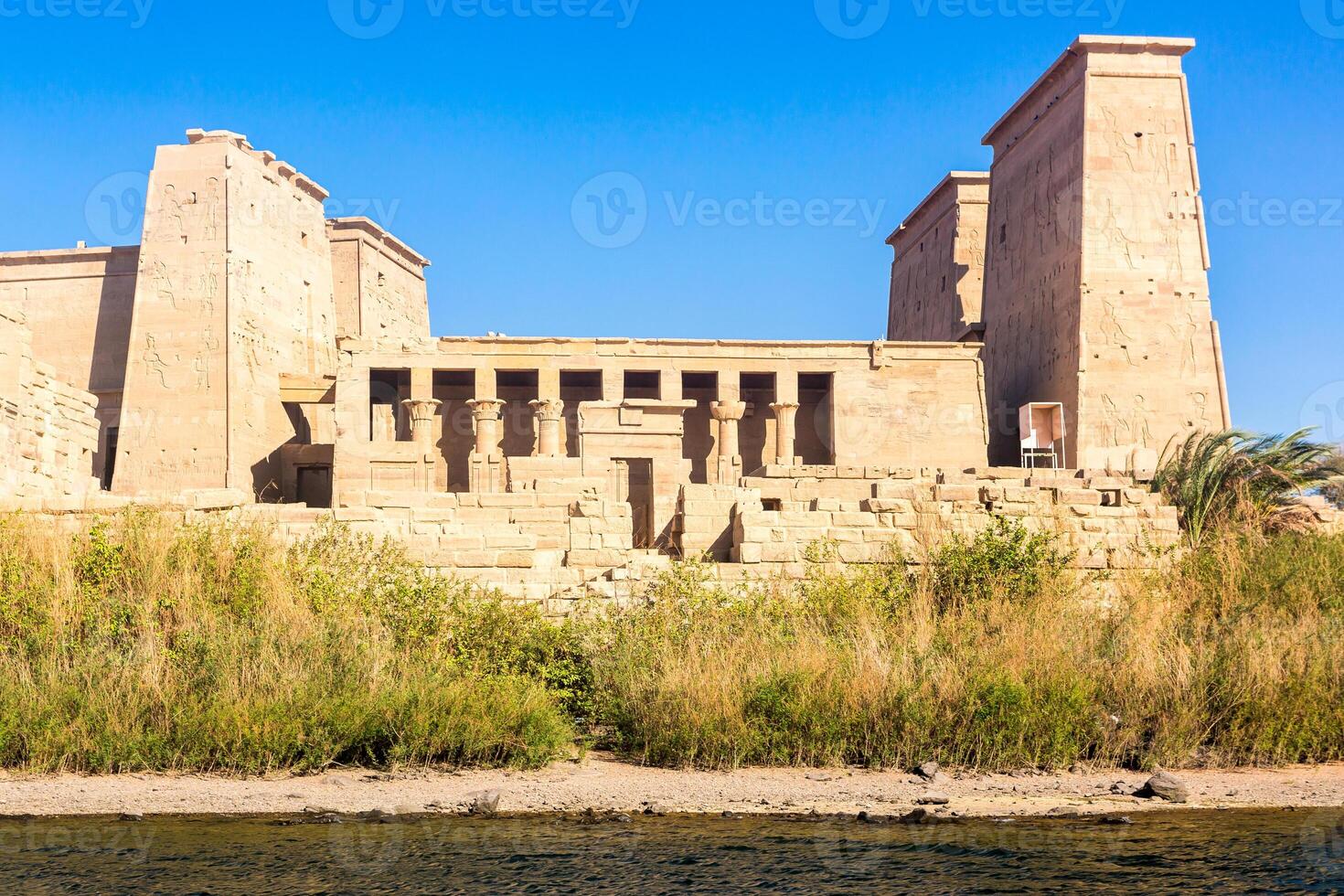 Philae temple in aswan on the Nile in Egypt photo