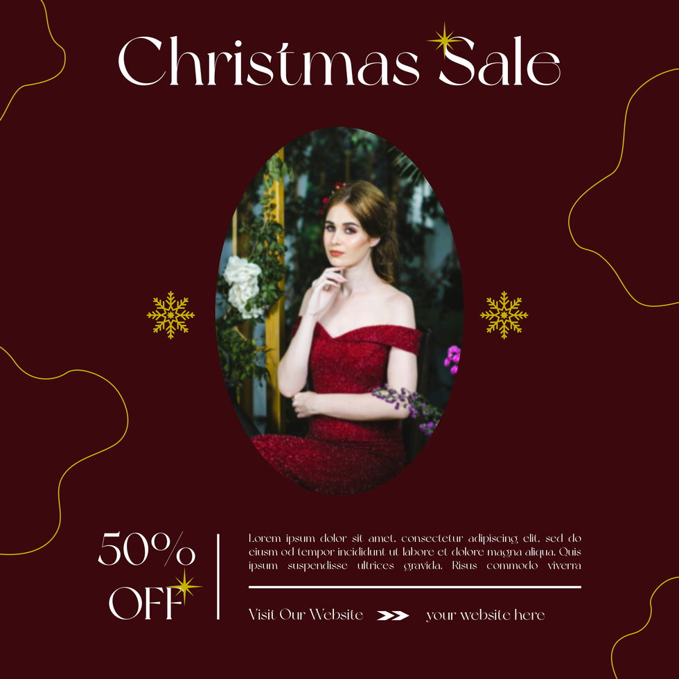 Christmas sale social media post web banner design psd